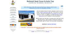 Desktop Screenshot of belmontseatcover.com